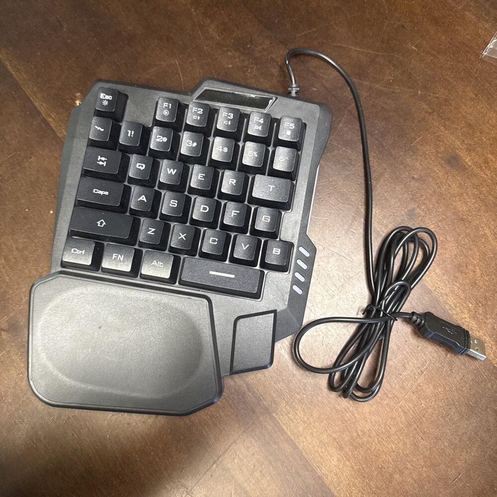 Gaming Keypad One Handed Gaming Keyboard - 7 Color LED Backlit Programmable K...